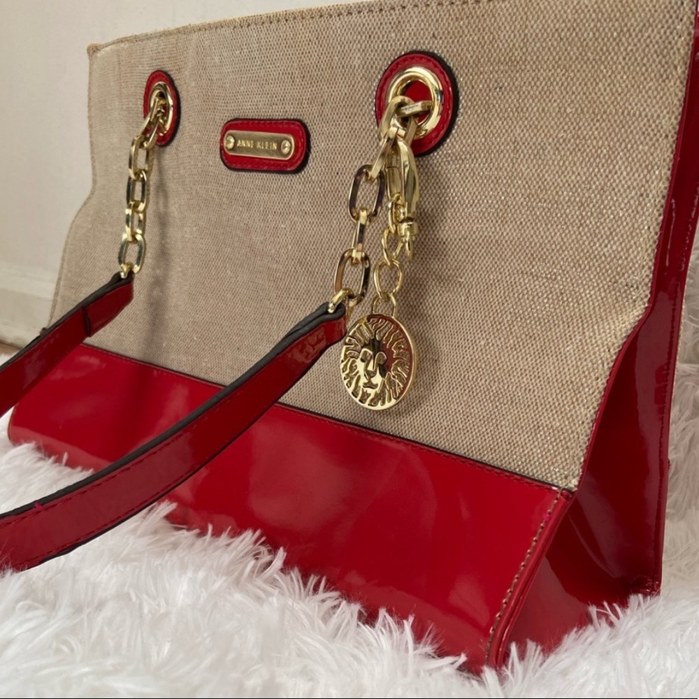 Anne Klein Red and Tan Women's Bag